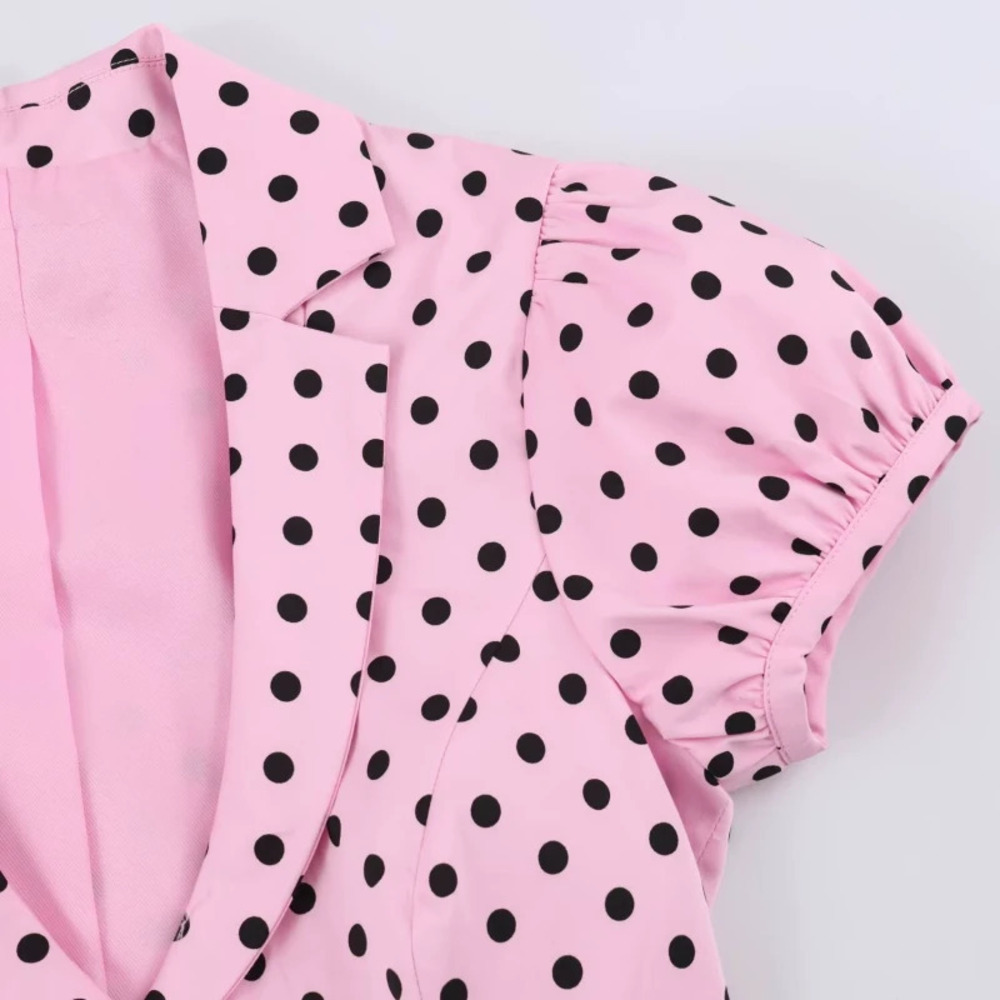 ZARA Chic Versatile Polka Dot Short Jacket